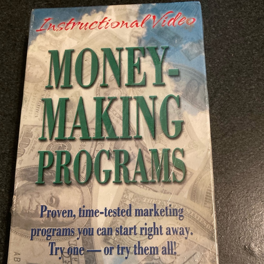 Money making programs new not open VHS bee sealed